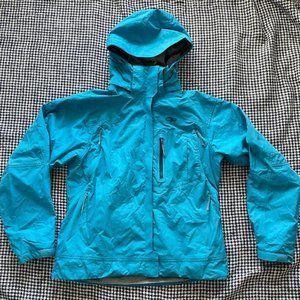 2000s Outdoor Research waterproof lined rain jacket in blue